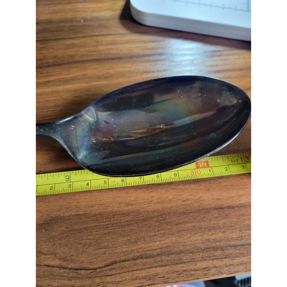 KIRKS Geogorian 12" Silver Guild England Serving Spoon - Picture 3 of 8